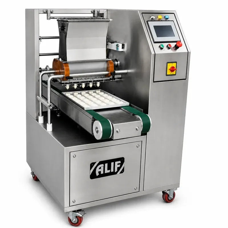 Cookie Dropping Machines manufactured by Alif Ovens, India